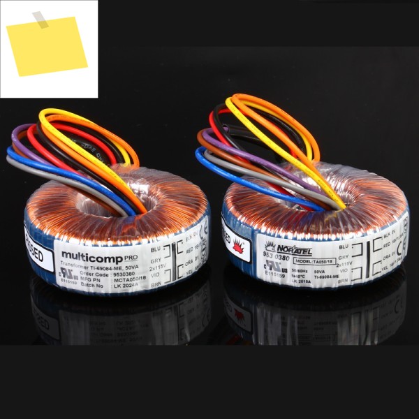 NORATEL Porcupine 50W 듀얼 6V 9V 12V 수입 토로이달 변압기 도란스 제품 이미지
