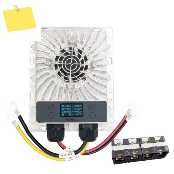 600W MPPT 태양광 충전 컨트롤러 40A 10-30V 조정 가능한 OLED 디스플레이 스마트 팬 발전 제품 이미지