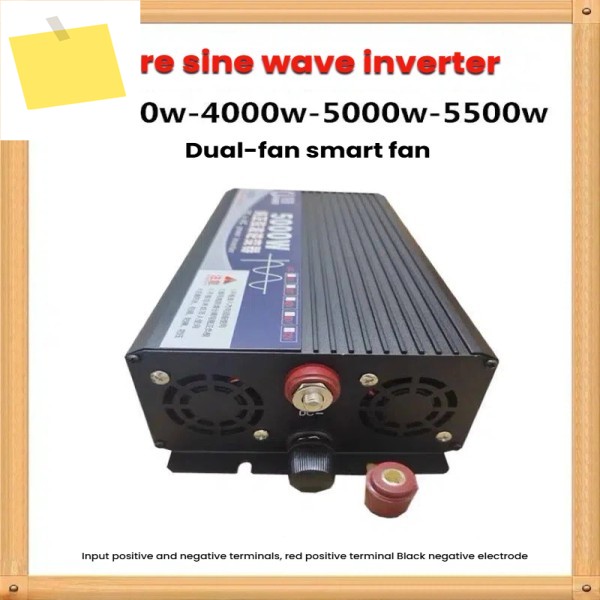 순수 사인파 인버터 12V 60V 72V에서 110V로 변환 태양광 배터리 자동차 고출력 제품 이미지