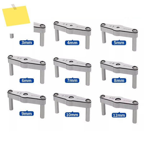 9PCS 목공 다기능 드릴 기리 가이드 세트 3-in-1 셀프 센터링 지그 정밀 보링 및 도웰 조립용 제품 이미지