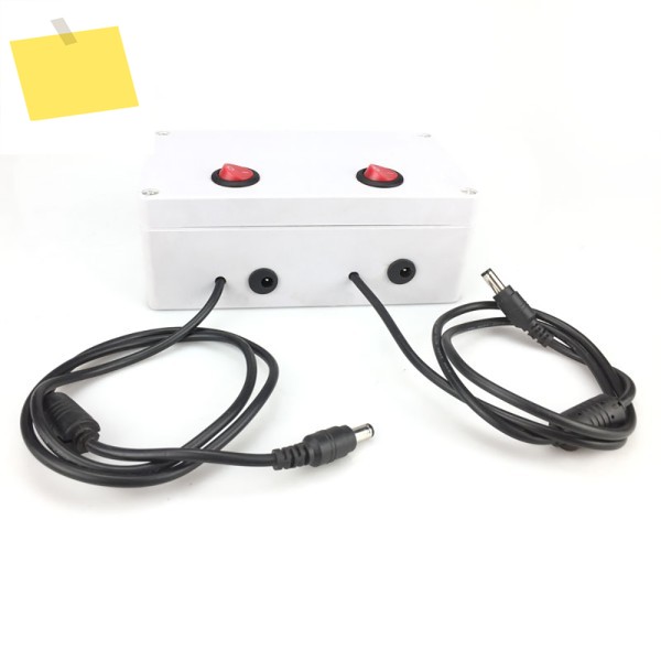 12-40V 10A 조정 가능한 전압 다기능 무단속 속도 모터용 컨트롤러, 듀얼 스위치 DC 전원 공급 장치 제품 이미지