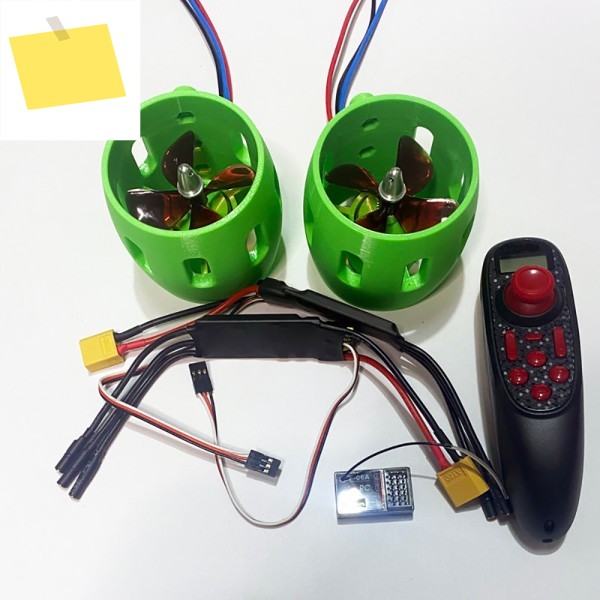 12V 고출력 브러시리스 수중 추진기 - 그물망 어선, SUP 보드, RC 인플레이터블 구조 및 드론용 제품 이미지