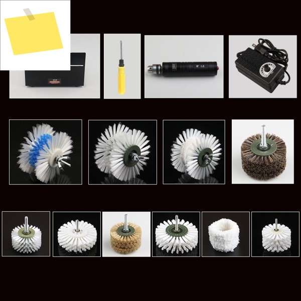 12v 완전 자동 무단 변속 전기 브러시, 호두 청소 및 파티나 비드 기계 제품 이미지
