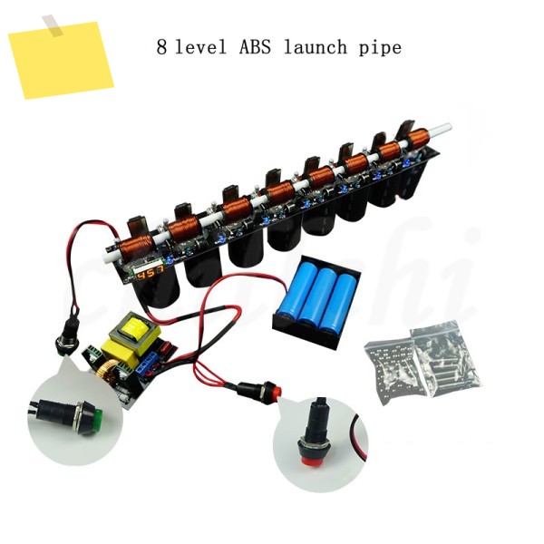 8레벨9레벨 전자기총 완제품DIY 키트, 통합 회로 ZVS 모듈 전압 12V 최대 450V 디스플레이 포함 제품 이미지