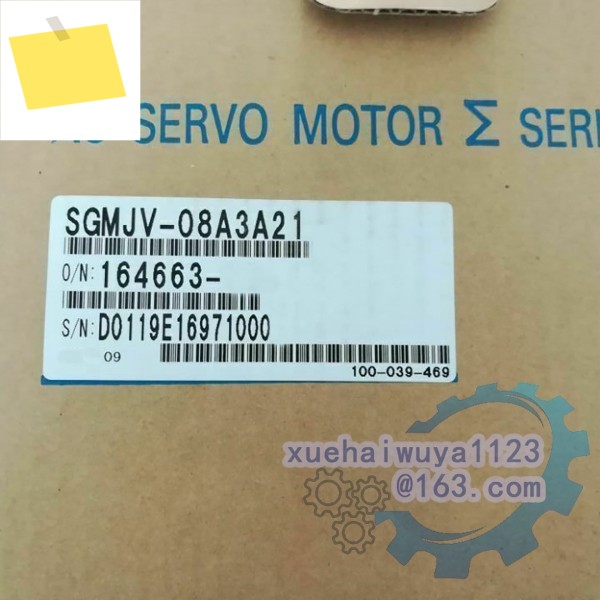 100% 새 SGMJV-04A3A61 박스 내 기존 AC 서보 모터 제품 이미지