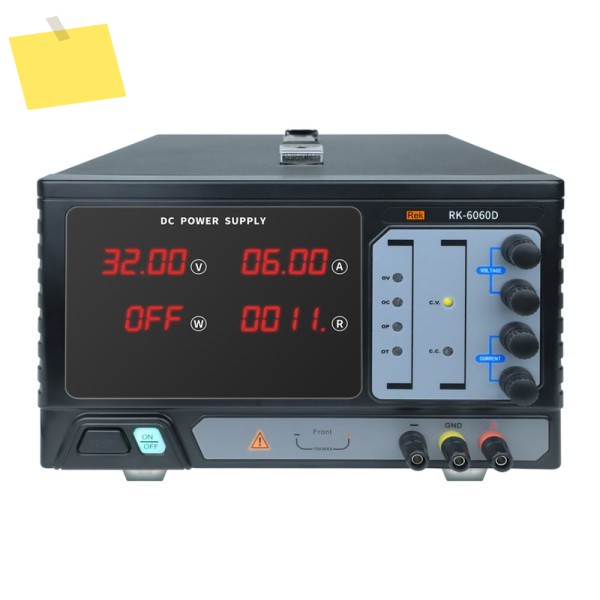Rek RK-6060D DC 안정화 전원 공급 장치 60V 전력 3600W 벤치 장치LED 디지털 디스플레이, 출력 스위치 포함 제품 이미지