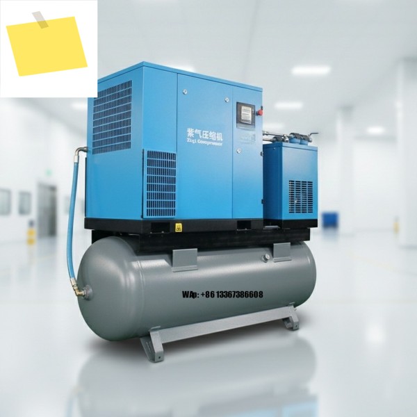 15HP 11KW 에너지 절약형 스크류 에어 컴프레서 드라이어 500L 탱크 윤활식 코어 모터 엔진 부품 공냉식 냉각 방식 제품 이미지