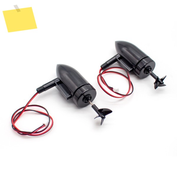 수중 스러스터 모터 엔진, RC 낚시 미끼 보트 모델용, 3 날 프로펠러 포함, 12cm 방수 7.4V 제품 이미지