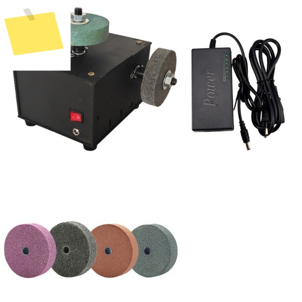 AC110V-220V 가정용 소형 연삭 빠우 휠, 듀얼 모터 마이크로 연마 빠우 벤치탑 그라인더 제품 이미지
