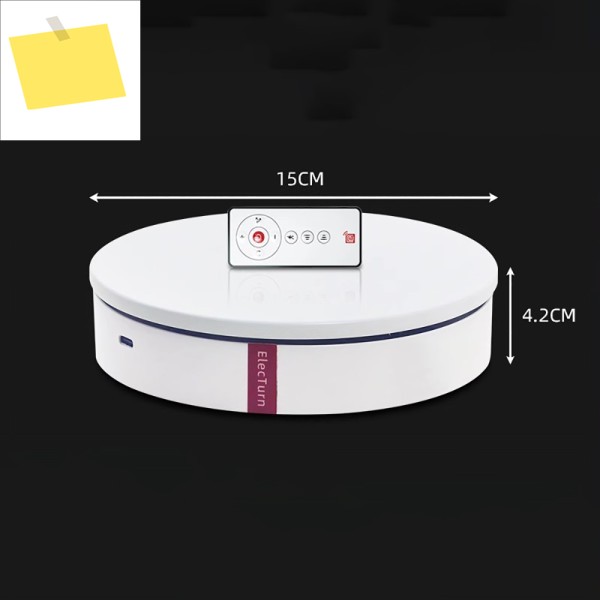 전동 회전 턴테이블 - 리모컨 포함 15cm 디스플레이 스탠드 제품 이미지