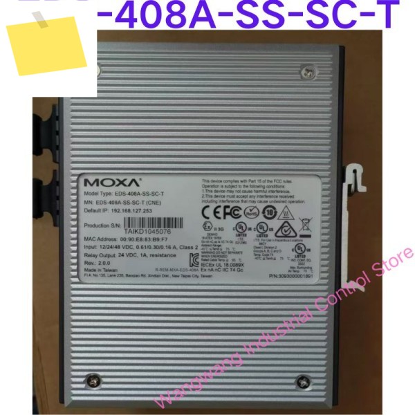 중고 테스트 OK, 산업용 이더넷 스위치 EDS-408A-SS-SC-T 제품 이미지