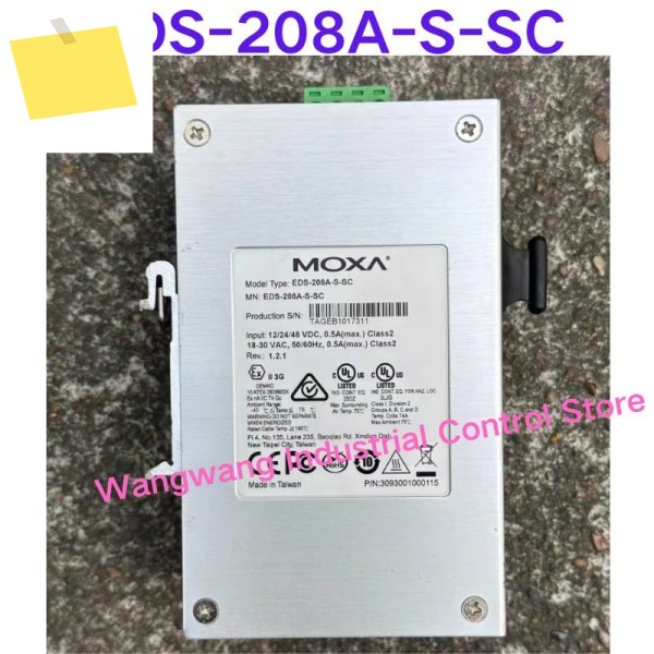 중고 테스트 완료, EDS-208A-S-SC 8포트 100Mbps 산업용 등급 스위치 제품 이미지