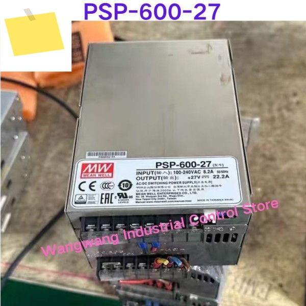 중고 테스트 OK, PSP-600-27 스위칭 전원 공급 장치 600W 27V 22.2A 입력 100-240VAC 제품 이미지