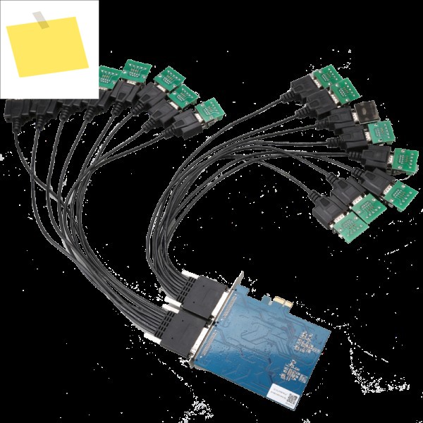 전압 억제 보호기 직렬 포트 카드가 포함된 PCI-E - 16 RS485422 확장 산업용 등급 제품 이미지