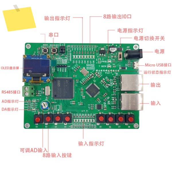 EtherCat 슬레이브 개발 보드 STM32F407+LAN9253 학습 IO AD DA 직렬 포트 시뮬레이션 제품 이미지