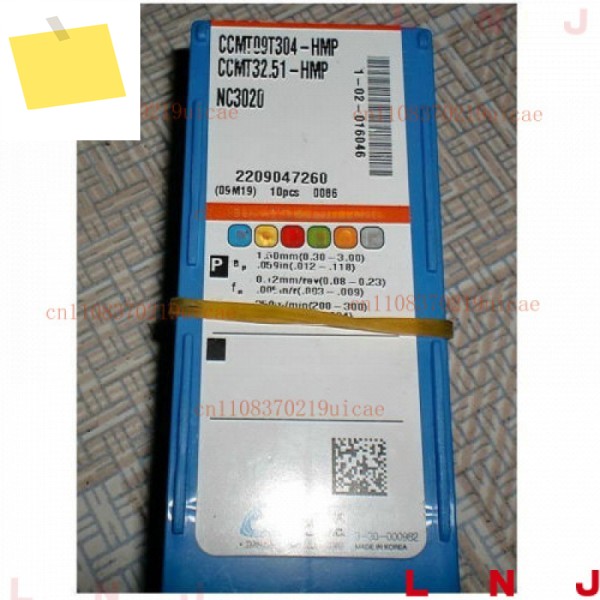 Korloy CCMT09T304-HMP NC3020 CNC 카바이드 인서트 새 제품 10개박스 # A7 제품 이미지