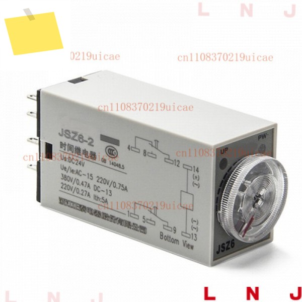 1PC JSZ6-2 10분 AC220V 전원 켜기 시간 지연 릴레이 스위치용 제품 이미지