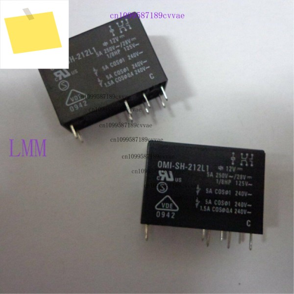 OEG OMI-SH-212L1 전원 릴레이용 10개 12VDC 8핀 5A 제품 이미지