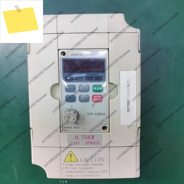 인버터, 0.75KW 전력, 220V 삼상, 모델 HLPC+0D7523B, 테스트 완료 제품 이미지