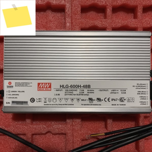 MEAN WELL LED 전원 공급 장치 HLG-600H 제품 이미지