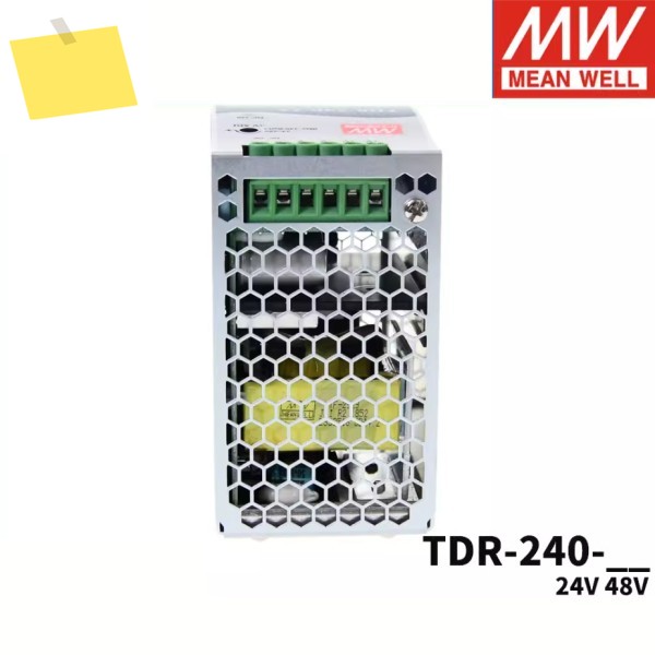 MEAN WELL 240W 슬림 삼상 산업용 DIN 레일 PFC 기능 탑재 TDR-240-24 제품 이미지