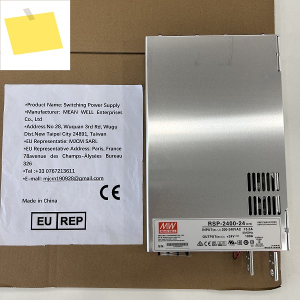 MEAN WELL 2400W 전원 공급 장치 단일 출력 RSP-2400-12 12V | 제품 이미지