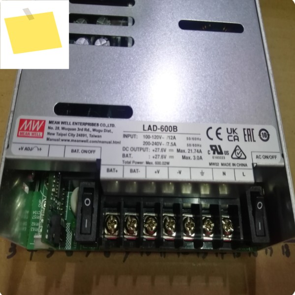 MEAN WELL 600W 경제적인 보안화재 경보기용 배터리 충전기UPS LAD-600B600C600D600DU 제품 이미지
