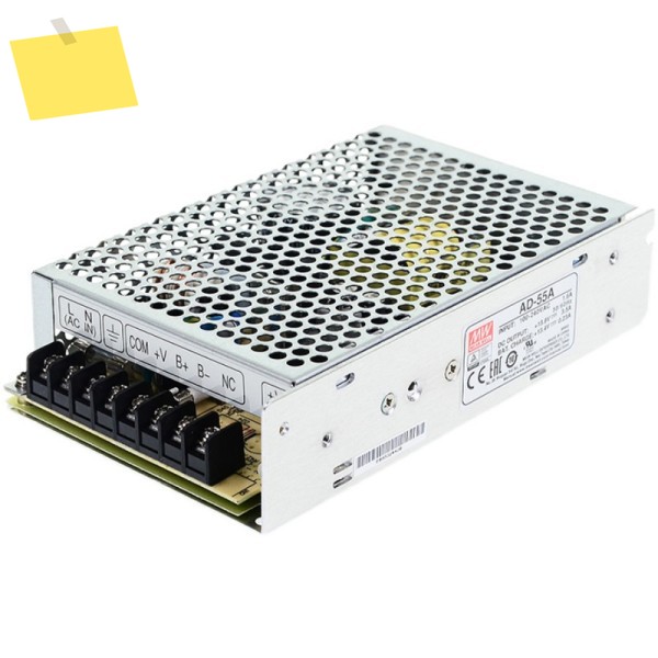MEAN WELL 55W 단일 출력 배터리 충전기UPS 기능 AD-55A 13.8V 27.6V 제품 이미지