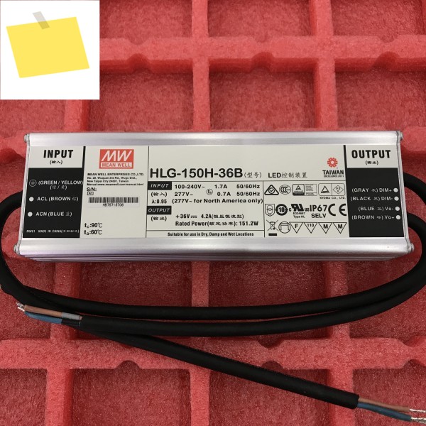MEAN WELL LED 전원 공급 장치, HLG-150H 제품 이미지
