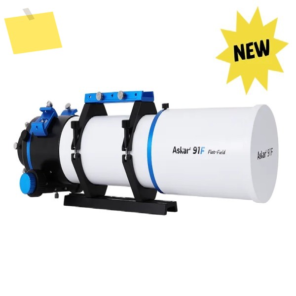 Askar 91F 플랫 필드 망원경, 구경 F6.7 ED 유리 굴절기 OTA, 쿼드러플렛 에어 스페이스드 APO, 230mm 비센 도브테일 플레이트 제품 이미지