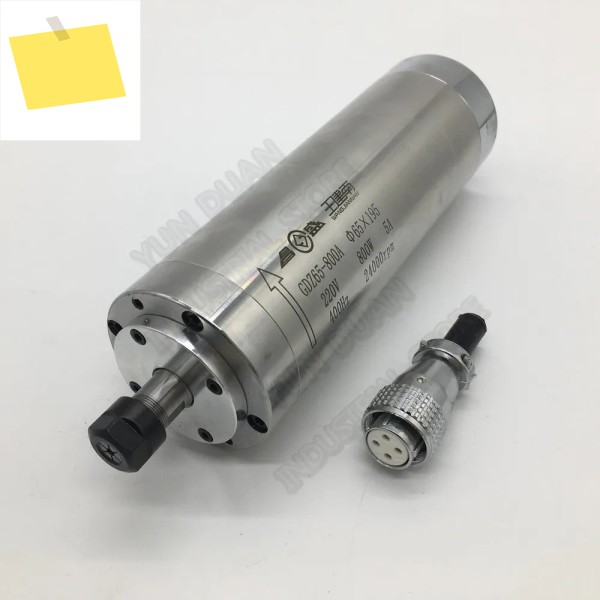 Changsheng 수냉식 스핀들 모터, AC 조각 라우터 목공, 0.8KW, 24000RPM, 65mm ER11, 4 베어링, 3PH, 220V 제품 이미지