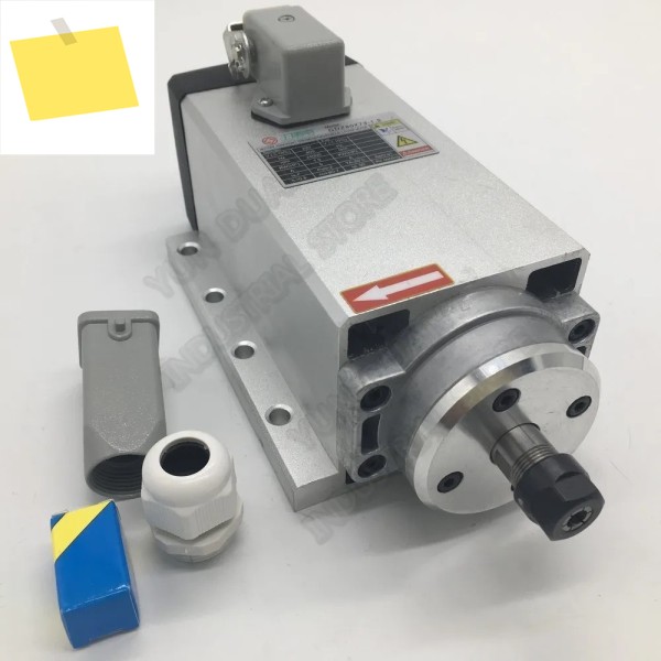 CNC 라우터 조각 기계 목공용 공랭식 플랜지 브래킷, 1.5KW 2HP ER11, 220V 24000RPM AC 스핀들 모터 제품 이미지