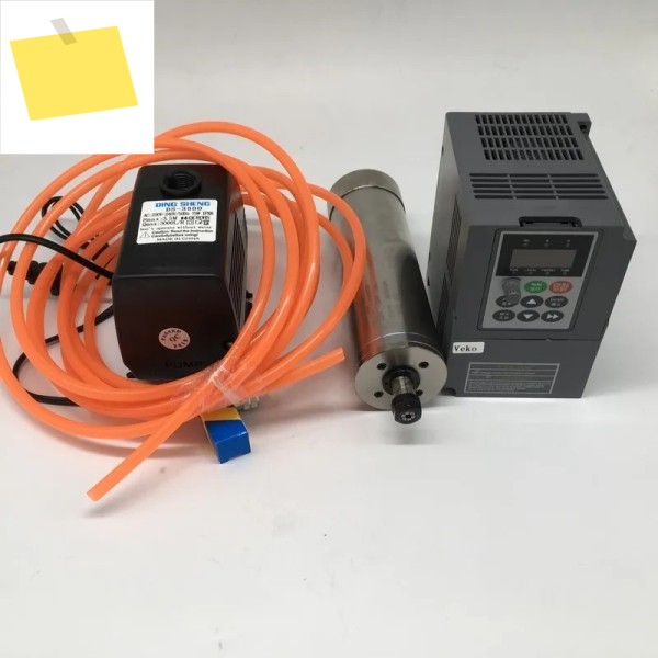 CNC 조각 라우터용 워터 펌프 키트, 수냉식 스핀들 모터, 5.5kw VFD, 75W, 220V, 24000rpm, 100mm 제품 이미지