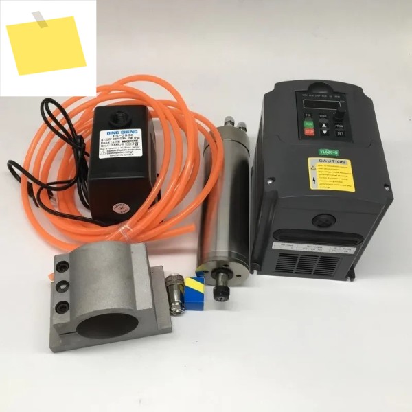 수냉식 스핀들 모터, CNC 조각 라우터용 워터 펌프 키트, 4kw 인버터 VFD, 75W, 3KW, 220v, 24000rpm, 100mm 제품 이미지
