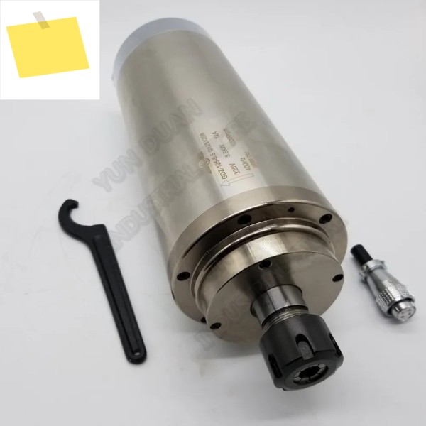 Changsheng 수냉식 스핀들 모터, 목재 조각 기계, 3PH 5.5KW, 7.5HP, 125mm, 220V, AC, 24000rpm 제품 이미지