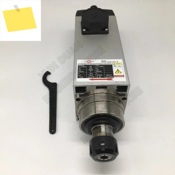 CNC 타각기 조각 라우터용 공랭식 선풍기, AC 스핀들 모터, Changsheng 3PH, 380V, 6KW, 8hp, ER32 범위, 18000RPM 제품 이미지