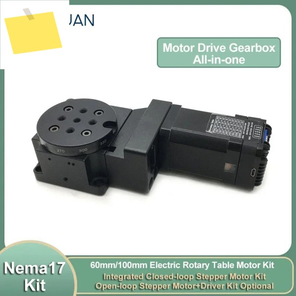 전동 중공 회전 플랫폼 Nema17 감속기, 전기 포지셔닝 인덱싱 플레이트 검사, 시각적 테이블 제품 이미지
