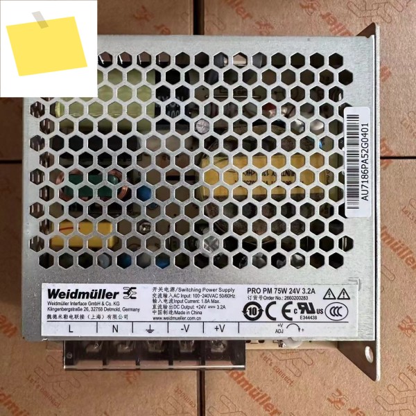Weidmuller 2660200283 PRO PM 스위칭 전원 공급 장치 75W 24VDC 3.2A 평면 패널 제품 이미지