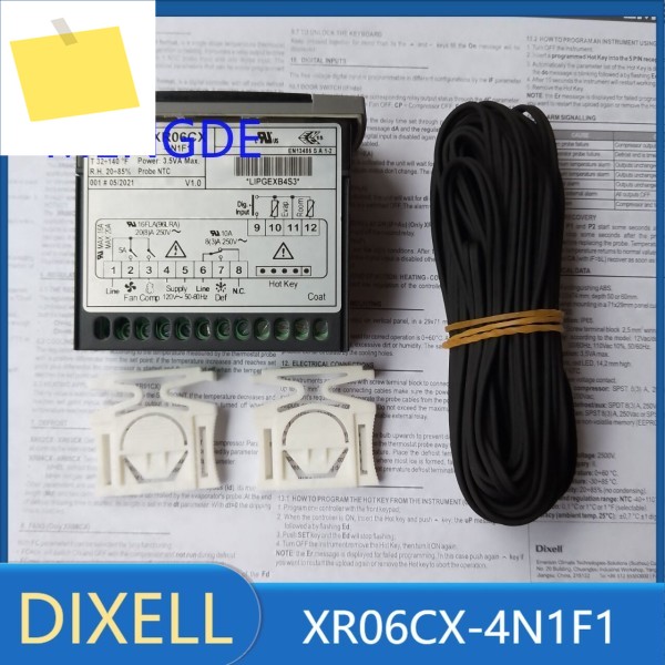 딕셀 온도 조절기 XR06CX-4N1F1 센서 포함 장치 120V 제품 이미지