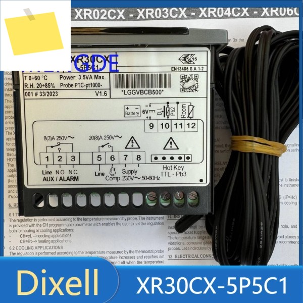 Dixell XR30CX 온도 조절기 센서 포함 제품 이미지