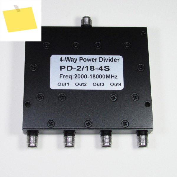 PD-218-4S 2-18GHz 20W SMA RF 마이크로파 전력 분배기 제품 이미지