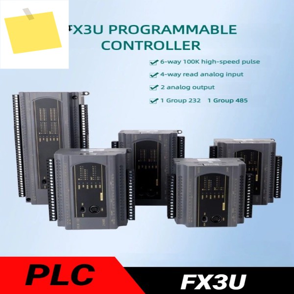 FX3U PLC 프로그래밍 가능 로직 컨트롤러, 고속 펄스, 아날로그 4 AD2DA 지지대 모드버스 RTU, FX3U-1420243240486064MRT 제품 이미지