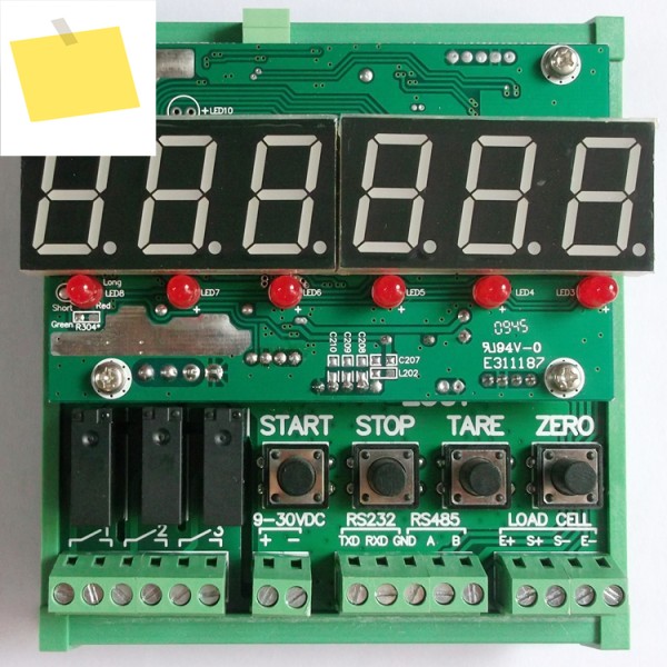 다기능 중량 송신기는 MODBUS, 4-20mA, 0-5V, 3채널 릴레이를 지원합니다 제품 이미지
