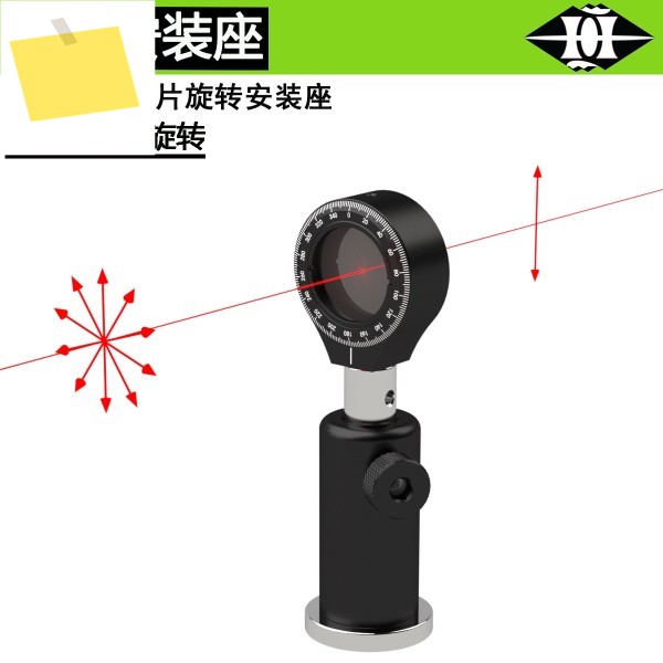 360 ° 직경 0.5인치25.4mm의 자유 회전 장착 시트와 14 및 파장판 홀더가 있는 편광 제품 이미지