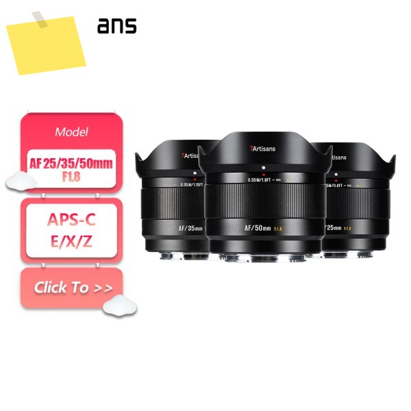7artisans APS-C 25mm F1.8 대구경 프라임 미러리스 카메라 렌즈 인문학 사진 촬영용, E, FX, Z 마운트 제품 이미지