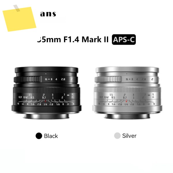 7artisans 35mm F1.4 Mark II 대구경 단렌즈 소니 E, 후지 XF, 캐논 M, 니콘 Z 매크로 43 마운트 A6600, M50 카메라용 제품 이미지
