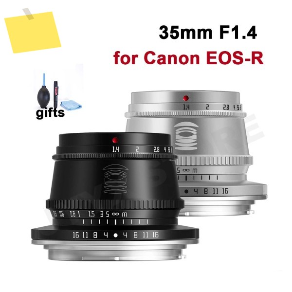 TTArtisan 수동 초점 인물 촬영 렌즈, 캐논 EOS-R RF 마운트 카메라 R5 R6 RP R7 R10 용, 35mm F1.4 APS-C 제품 이미지