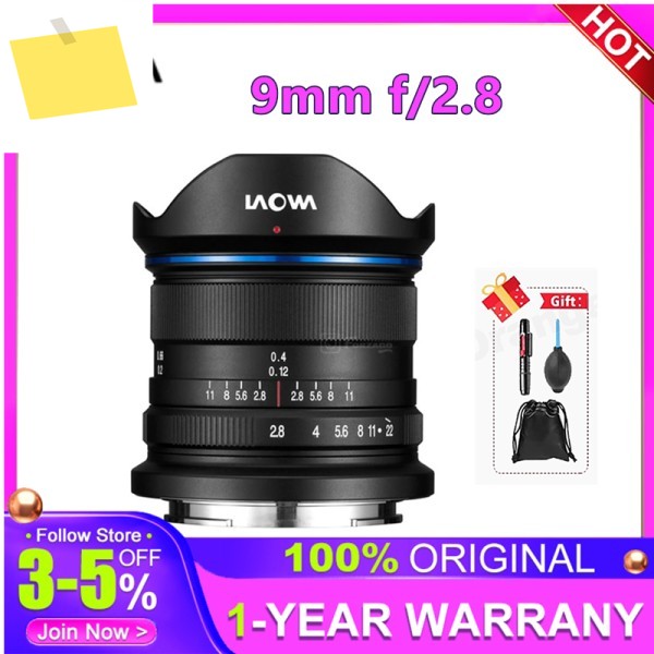 9mm f2.8 비너스 옵틱스 라오와 MF 제로-D 광각 프라임 카메라 렌즈 소니 E, 후지, 캐논 EF니콘마이크로 43, RF 마운트용 제품 이미지