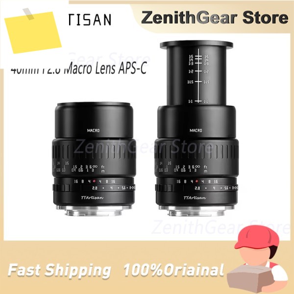 TTArtisan 40mm F2.8 매크로 렌즈 APS-C 1:1 수동 초점 프라임 고정 후지 X 소니 E M43 니콘 Z L 마운트 카메라용 제품 이미지