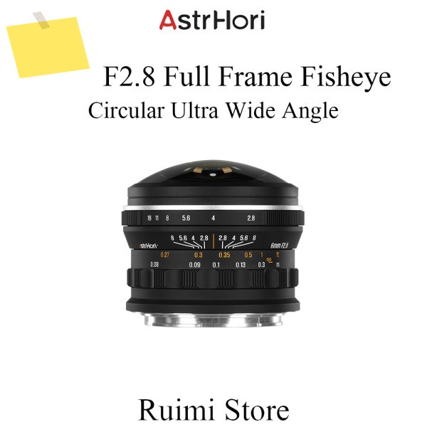 AstrHori 6mm F2.8 풀프레임 원형 초광각 어안 렌즈 수동 초점 소니 E니콘 Z캐논 RFL 마운트용 제품 이미지